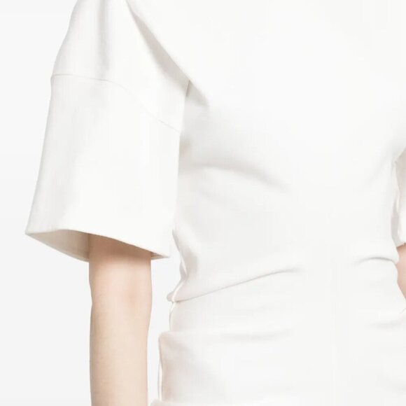 Alexander Wang Draped Crossover Top Size 0 White - Picture 1 of 4